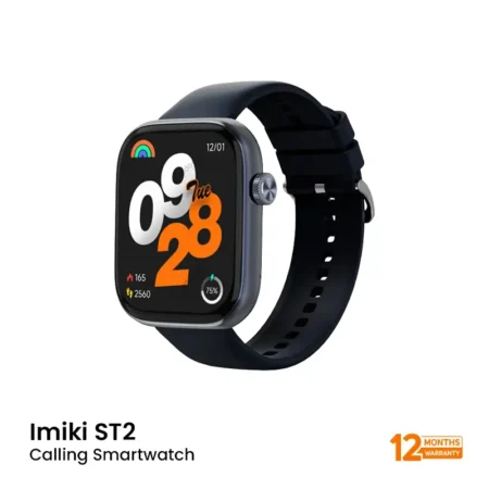 IMIKI ST2 BT Calling Smartwatch - Black