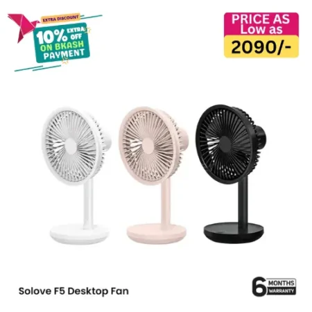 XIAOMI SOLOVE F5P Desktop Stand Fan - 4000mAh
